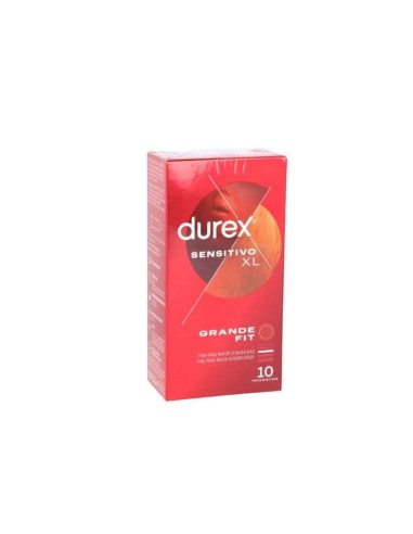 Durex Sensitivo Extragrande XL 10 unidades. Preservativos talla grande
